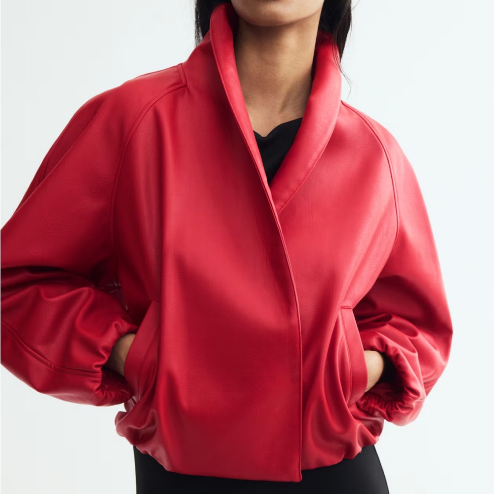 H&M Red Women's Bomber Jacket